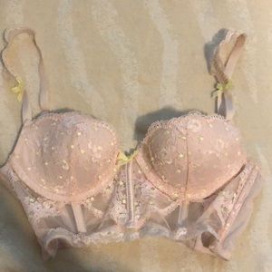 32c worn once lace pink bralette